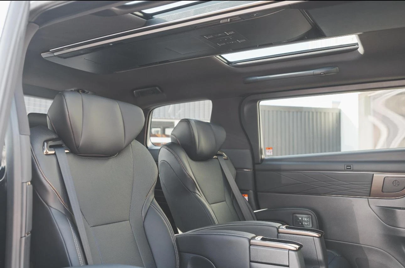 Toyota Alphard interior for private transport in Japan