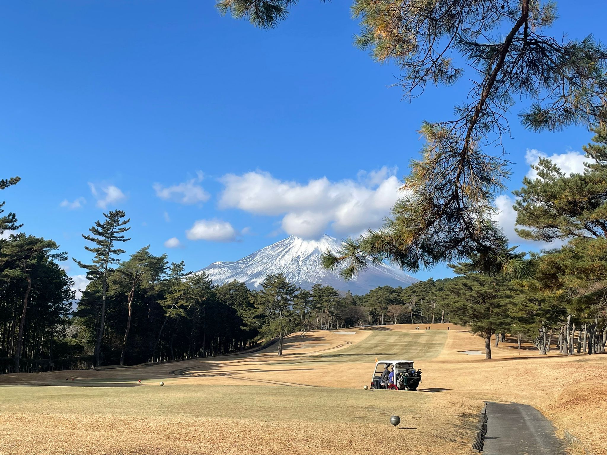 富士山の麓のゴルフ場