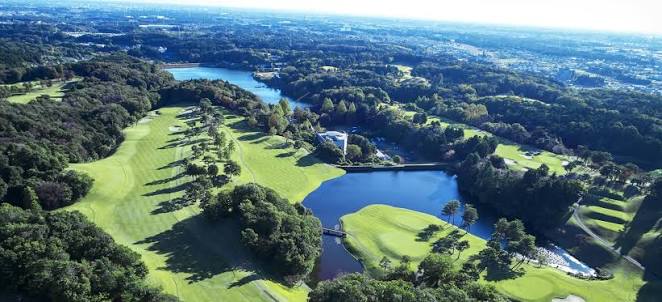 Golf landscape around Ibaraki