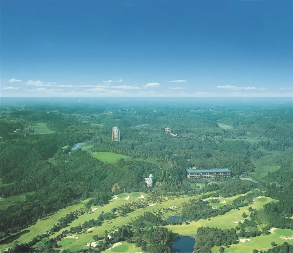 Aerial view of Resol no Mori in Chiba