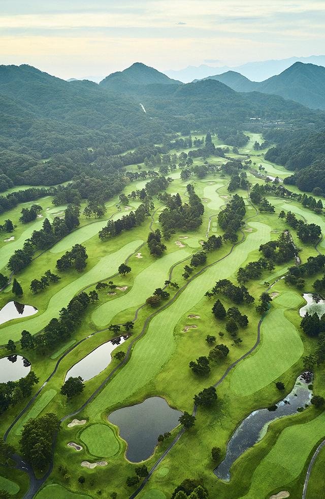 輕井澤山區高爾夫球場空拍