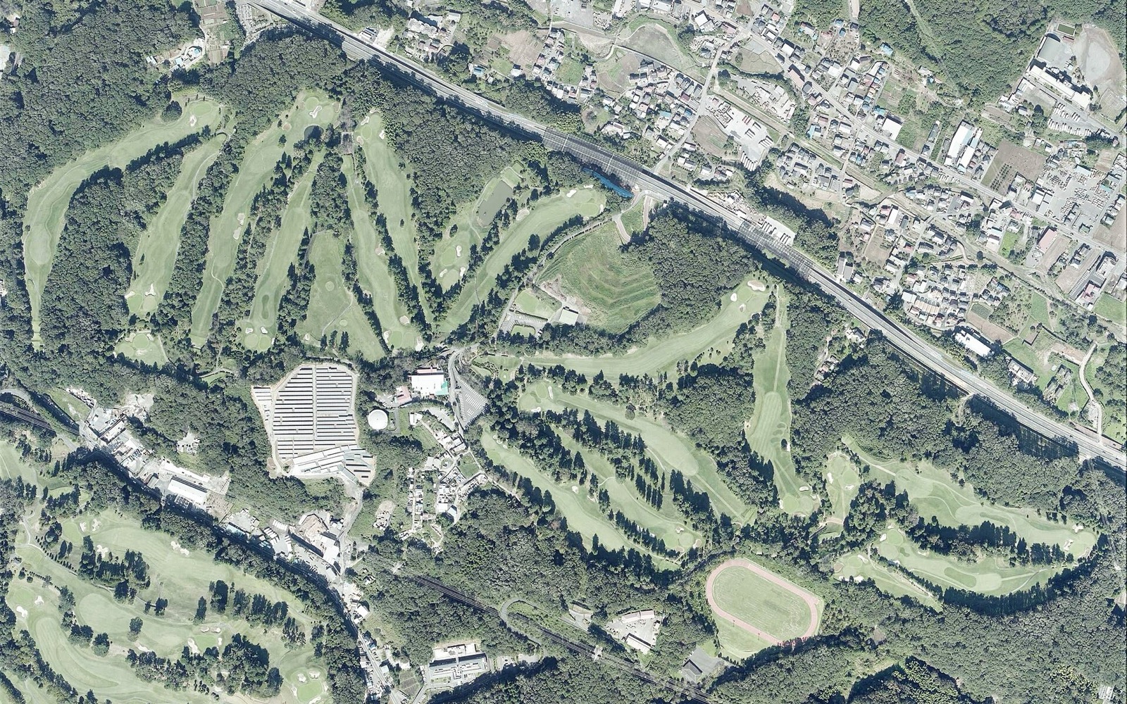 武藏野高爾夫俱樂部空拍球場全景