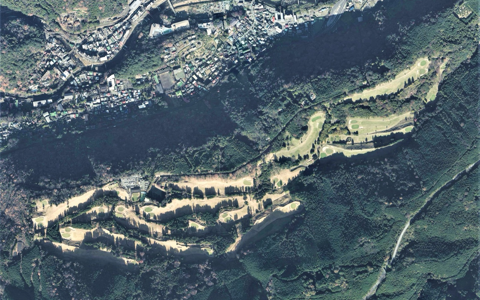小田原湯本鄉村俱樂部空拍球場全景